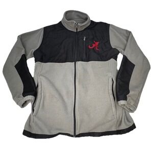 Alabama Genuine Stuff Medium Fleece Green and Black Full Zip Crimson Tide